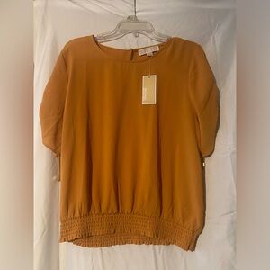 Women’s Michael Kors Blouse With Gold Charm Logo